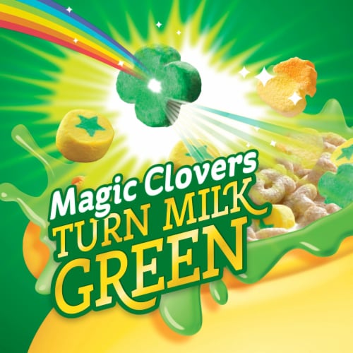 Lucky Charms Gluten Free St. Patricks Day Cereal with Marshmallows Perspective: back