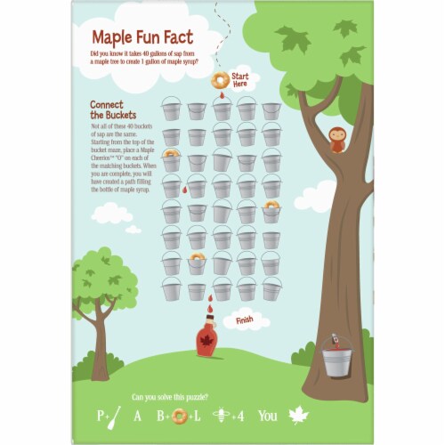 Cheerios Maple Sweetened Whole Grain Oat Cereal Perspective: back