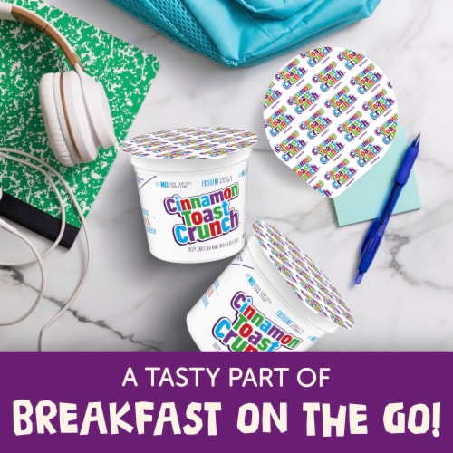 General Mills Cinnamon Toast Crunch Cereal Cup Perspective: back