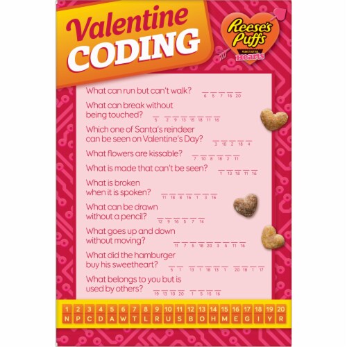 Reese's Puffs Limited Edition Hearts Cereal Perspective: back