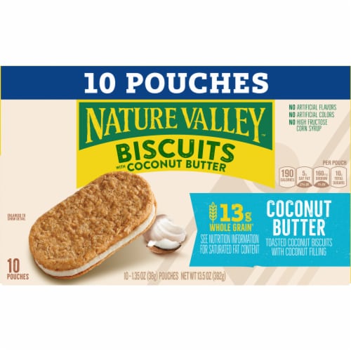 Nature Valley Coconut Butter Biscuits Perspective: back