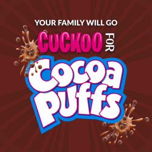 General Mills Cocoa Puffs Cereal Perspective: back