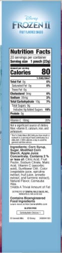 Betty Crocker Frozen Fruit Snacks Perspective: back