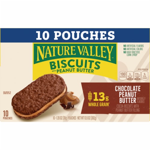 Nature Valley Biscuit Sandwiches Chocolate Peanut Butter Value Pack Perspective: back