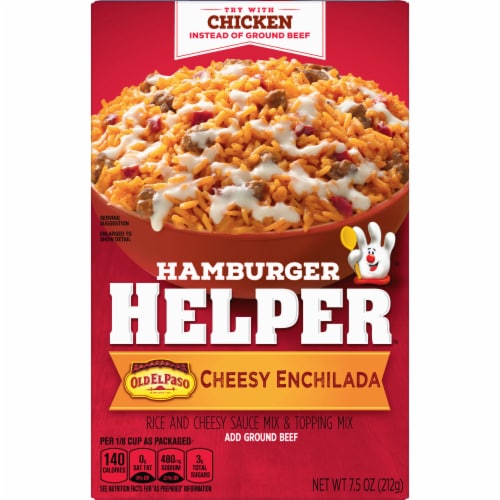 Hamburger Helper™ Cheesy Enchilada Rice Mix Perspective: back