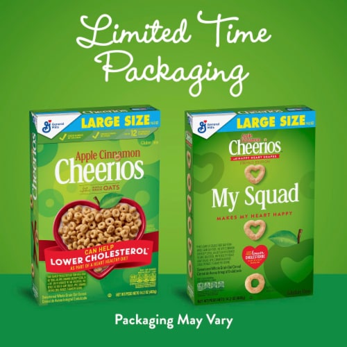 Apple Cinnamon Cheerios Heart Healthy Cereal Perspective: back