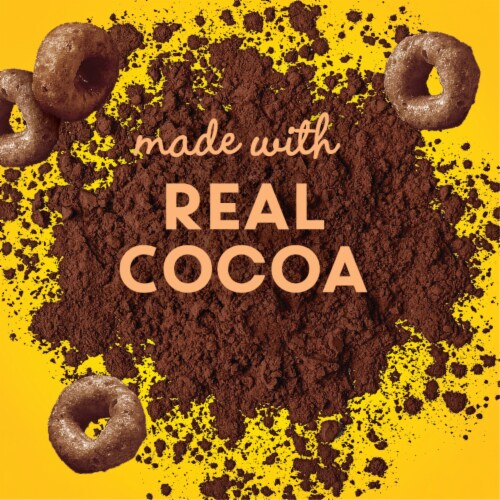 General Mills Chocolate Cheerios Large Size Cereal Perspective: back