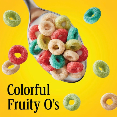 General Mills Fruity Cheerios Large Size Cereal Perspective: back
