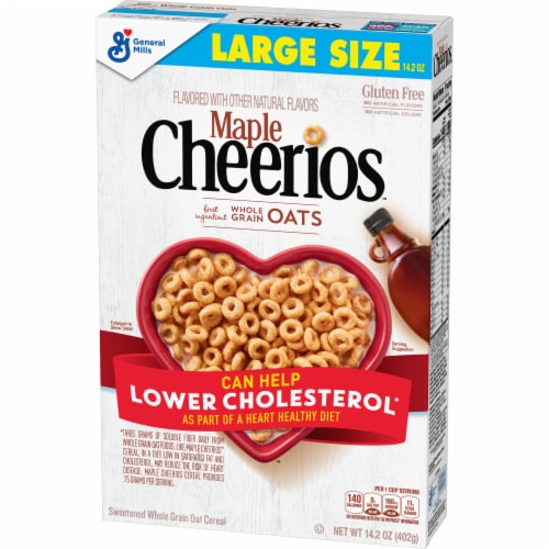 Maple Cheerios Gluten Free Large Size Cereal Perspective: back