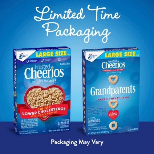 General Mills Frosted Cheerios Large Size Cereal Perspective: back