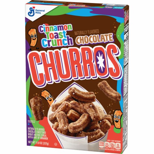 Cinnamon Toast Crunch Chocolate Churros Breakfast Cereal Perspective: back