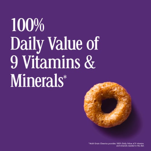 General Mills Honey Nut Cheerios Family Size Cereal Perspective: back