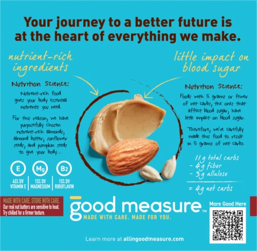 Good Measure™ Creamy Peanut Butter and Dark Chocolate Bars Perspective: back