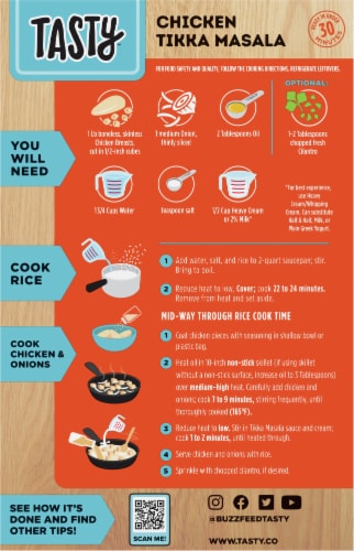 Tasty™ Chicken Tikka Masala Dinner Kit Perspective: back