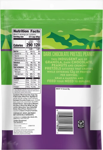 Nature Valley® Sweet & Salty Dark Chocolate Pretzel Peanut Granola Perspective: back