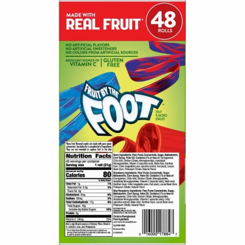 General Mills Fruit By The Foot, Variety Pack, 0.75 Ounce (48 Count), 1