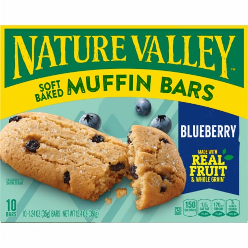 Nature Valley Soft Baked Muffin Blueberry Breakfast bars Perspective: back