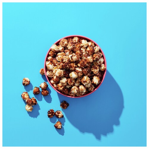 Cocoa Puffs Chocolate Popcorn Snack with Cocoa Glaze Sweet Flavored Party Snack Bag Perspective: back