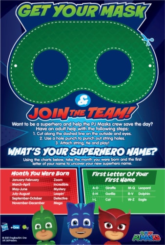 General Mills PJ Masks Cereal Perspective: back