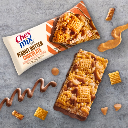 Chex Mix Peanut Butter Chocolate Bars Perspective: back