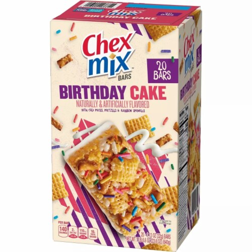 Chex Mix Birthday Cake Treat Bars, 1.13 Ounce (20 Count), 1 unit Kroger