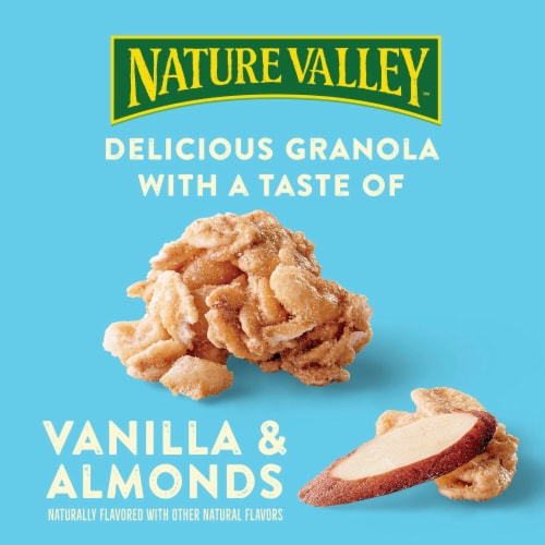 Nature Valley Reduced Sugar Vanilla Almond Granola Perspective: back