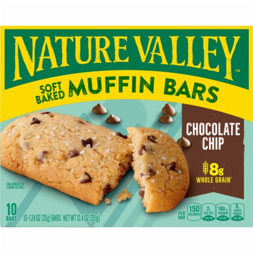 Nature Valley Chocolate Chip Soft Baked Muffin Bars Perspective: back
