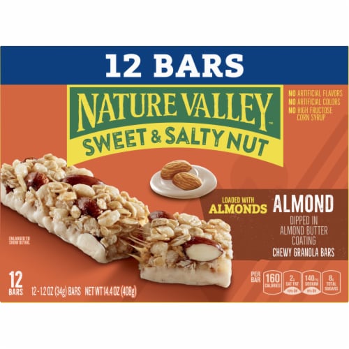 Nature Valley Sweet & Salty Nut Almond Granola bars Perspective: back