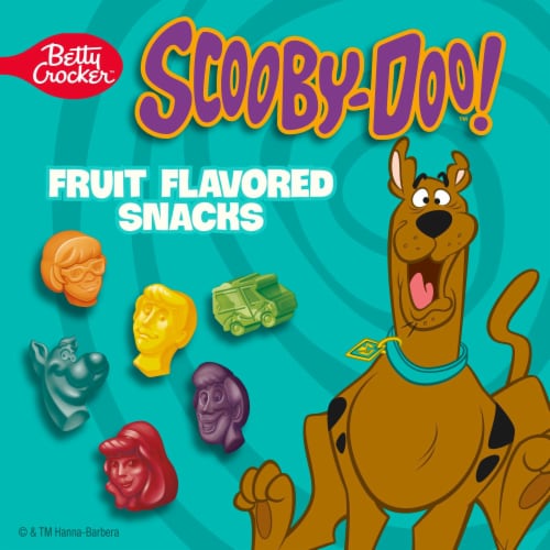 Scooby Doo Fruit Flavored Snack Treat Pouches Perspective: back