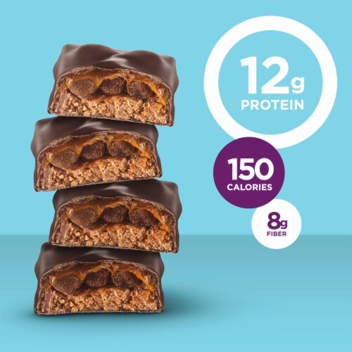 Fiber One Weight Watchers Fudge Chocolate Cookie Protein Bars Perspective: back