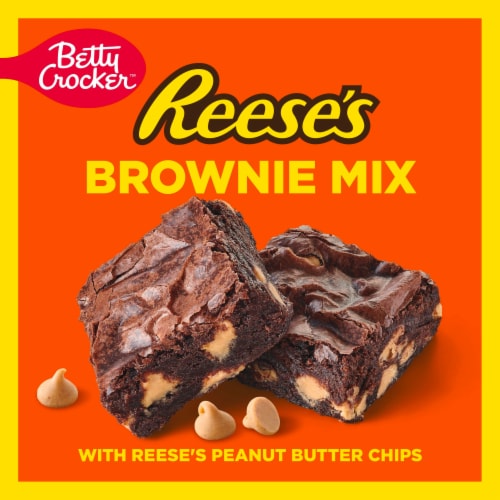 Betty Crocker REESE'S Brownie Mix With REESE’S Peanut Butter Chips Perspective: back