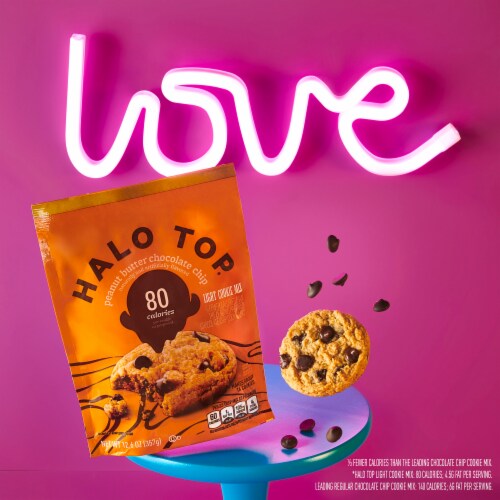 Halo Top® Peanut Butter Chocolate Chip Light Cookie Mix Perspective: back