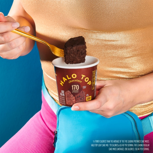 Halo Top® Single Serving Chocolate Light Cake Mix Perspective: back
