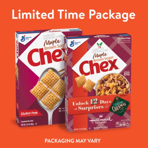 Maple Brown Sugar Chex Gluten Free Breakfast Cereal Perspective: back