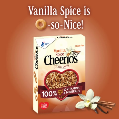 General Mills Vanilla Spice Cheerios Cereal Perspective: back