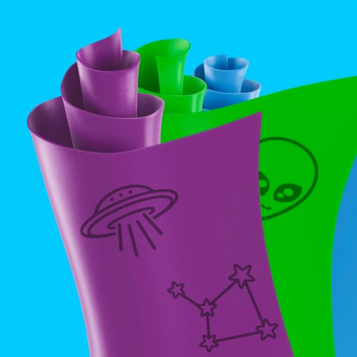 Fruit Roll Ups Gluten Free Mystery Flavor and Solar Melon Fruit Flavored Snacks Perspective: back