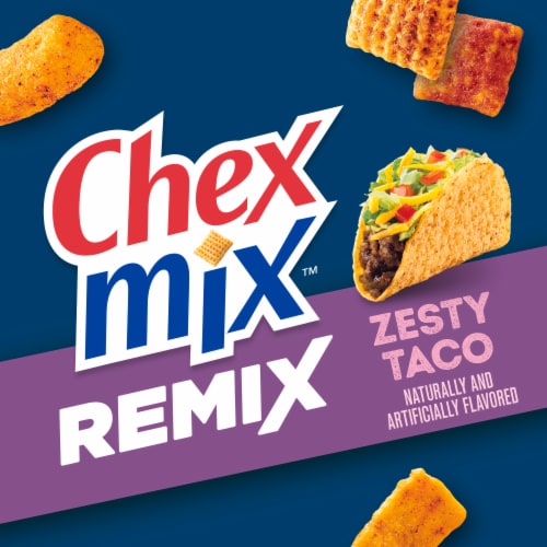 Chex Mix Remix Zesty Taco Flavored Snack Mix Perspective: back