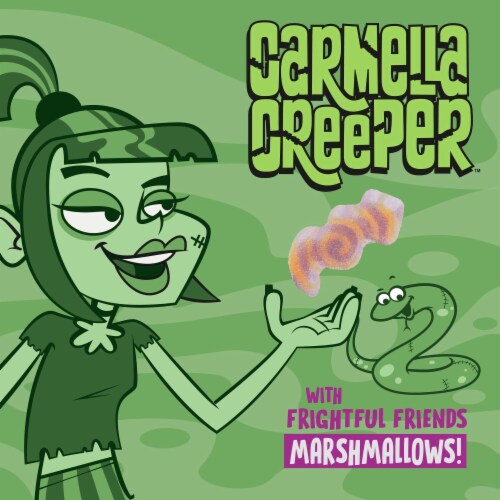 Carmella Creeper with Monster Marshmallows Halloween Kids Cereal Perspective: back