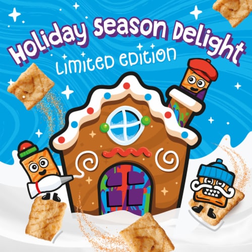 Gingerbread Toast Crunch Holiday Edition Breakfast Cereal Perspective: back