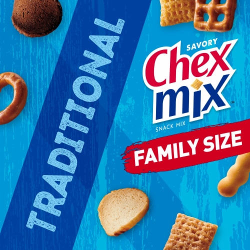 Chex Mix Traditional Family Size Savory Snack Mix Perspective: back