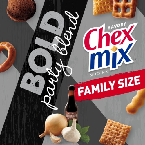 Chex Mix Bold Party Blend Savory Family Size Snack Mix Perspective: back