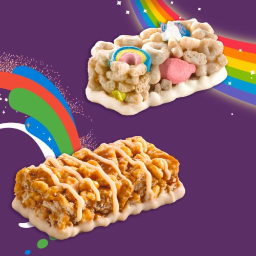 General Mills Lucky Charms and Cinnamon Toast Crunch Minis Cereal Bars Perspective: back