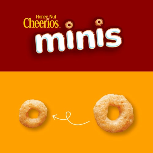 Honey Nut Cheerios Minis Breakfast Cereal Perspective: back