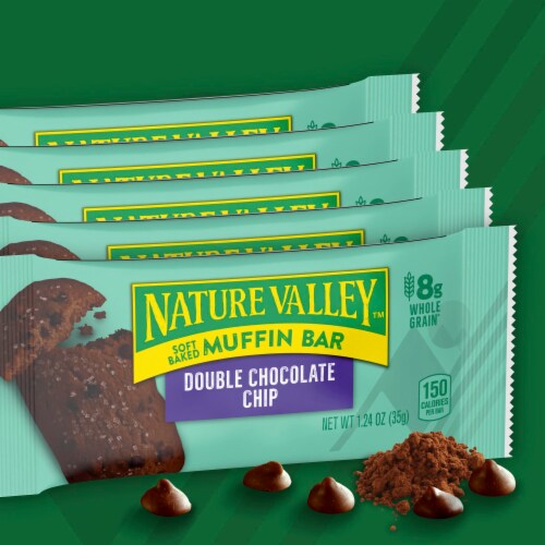 Nature Valley Double Chocolate Chip Soft Baked Muffin Bars Perspective: back