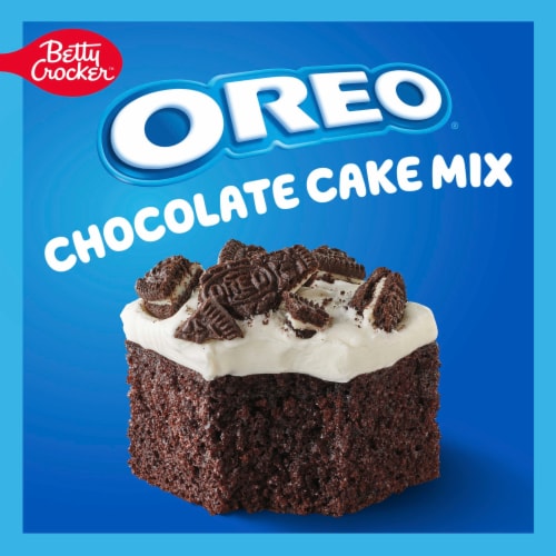 Betty Crocker OREO Chocolate Cake With OREO Cookie Pieces Baking Mix Perspective: back