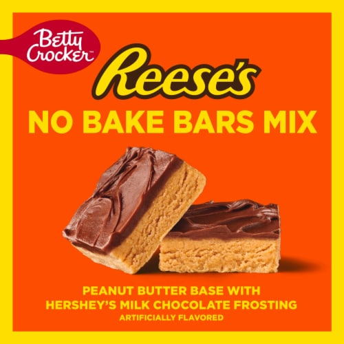 Betty Crocker REESE'S Peanut Butter No Bake Bars Mix With Frosting Perspective: back