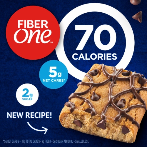 Fiber One 70 Calorie Chocolate Chip Cookie Brownies Perspective: back