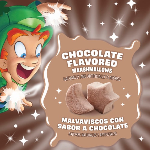 General Mills Lucky Charms Chocolatey Chocolate Cereal Perspective: back