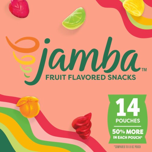 Jamba Strawberry Surf Rider Smoothie Inspired Fruit Flavored Snacks Perspective: back
