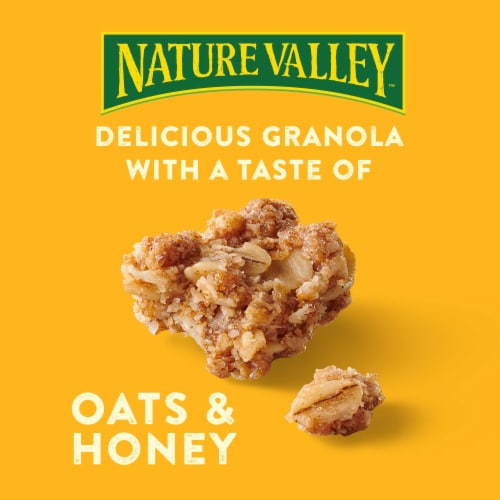 Nature Valley Oats and Honey Family Size Crunchy Granola Perspective: back
